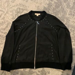 Michael Kors L Black sheer jacket